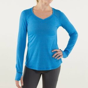 Lululemon Race Me Long Sleeved Top Size 8